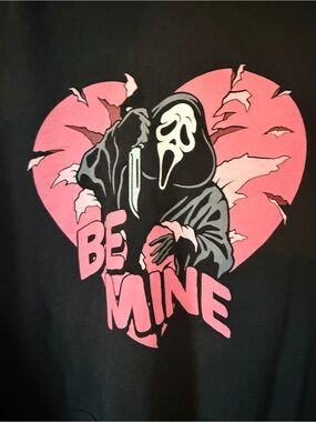 Scream Ghost Face 'Be Mine' Horror Heart Hoodie Unisex Size Med/Large